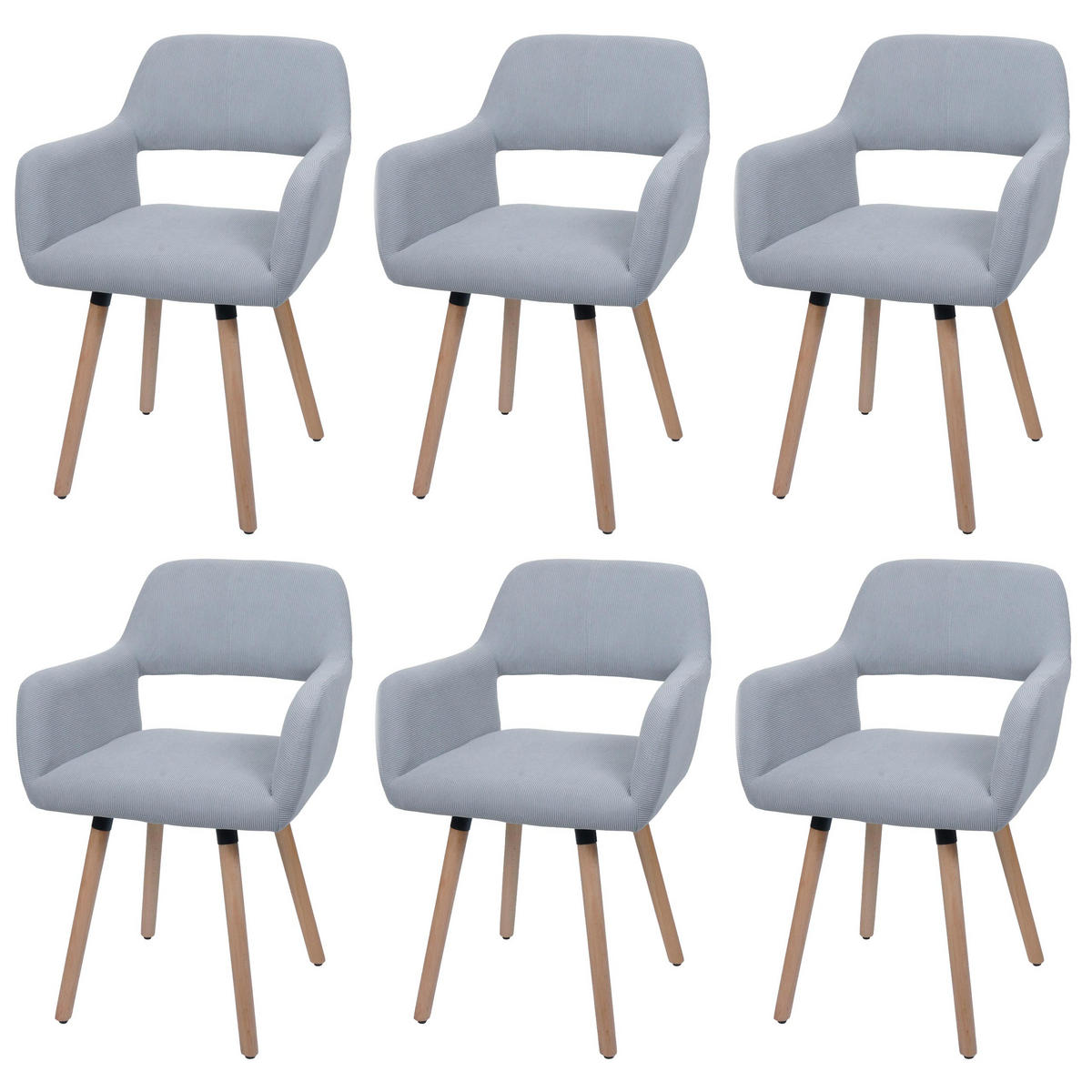 ESSZIMMERSTUHL Hellgrau - Hellgrau, Textil (56/80/53cm) - MCW