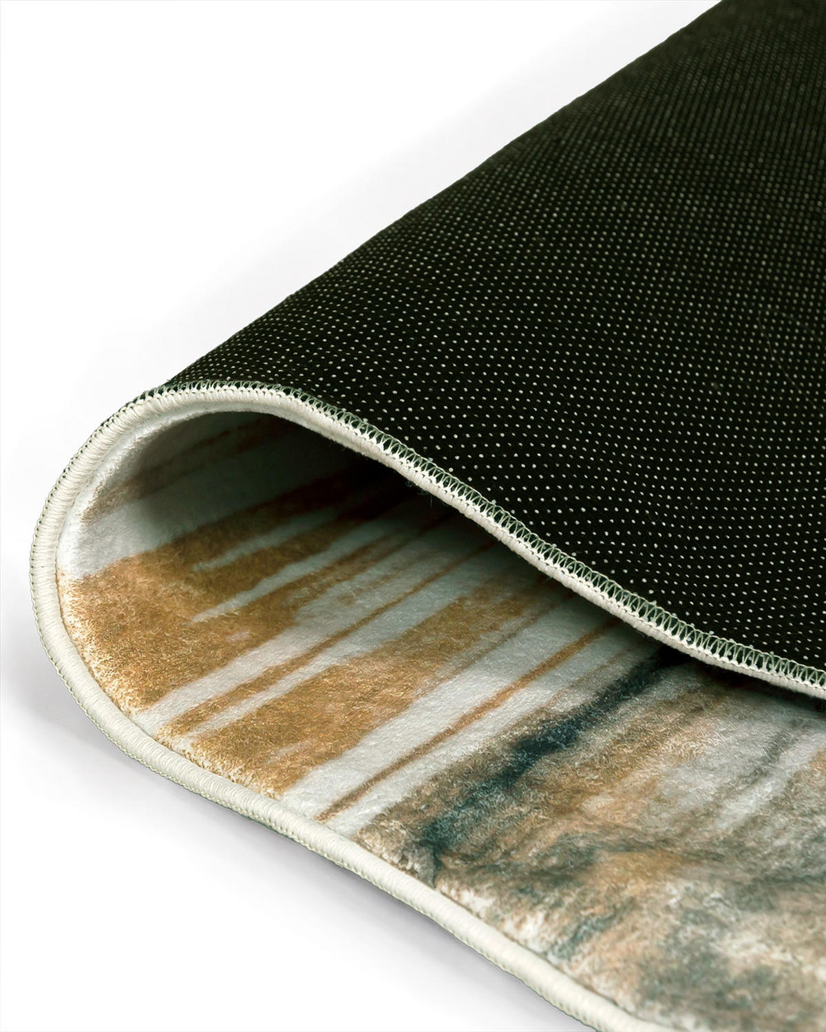 TEPPICH Arona Grave Mazovia Unregelmäßige Form 120x160cm Beige Braun Abstrakt Kurzflor - Braun, Textil (120/160cm) - Mazovia
