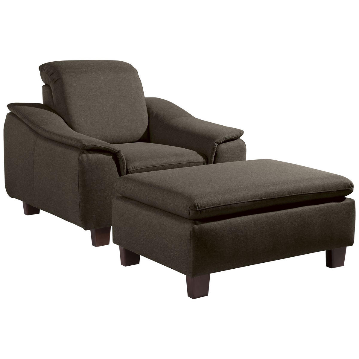 POLSTERSESSEL Kaylil Flachgewebe braun - Braun, Kunststoff (87/82/100cm) - 58aufmkessel