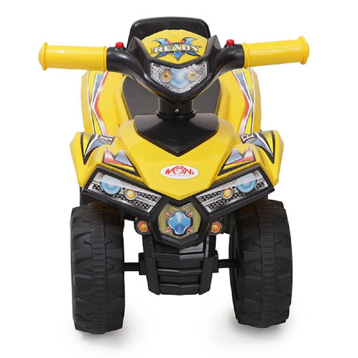 RUTSCHER ATV 551 gelb ab 1 Jahr mit Musikfunktion, Hupe, Quad Design - Gelb, Kunststoff (60/42/38cm) - Moni