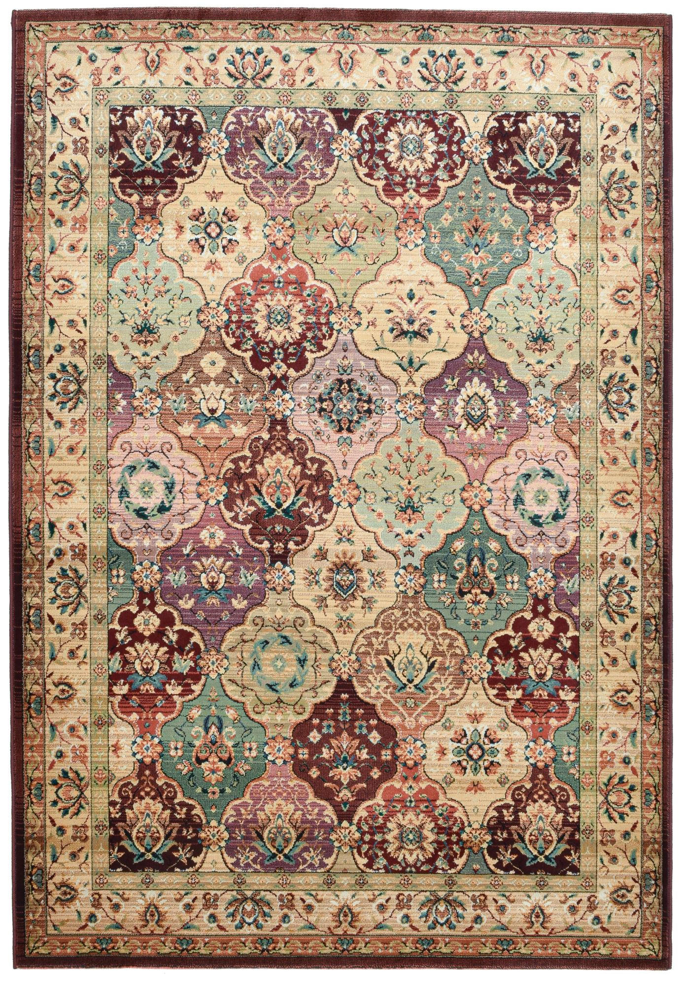 WEBTEPPICH Gabiro 208 68x135 cm - Rot, Textil (68/135cm) - THEKO