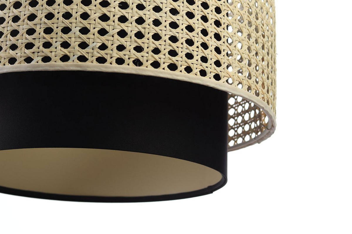 HÄNGELEUCHTE Schwarz 60/35 cm - Beige/Schwarz, Textil (60/1.2/35cm) - ONZENO