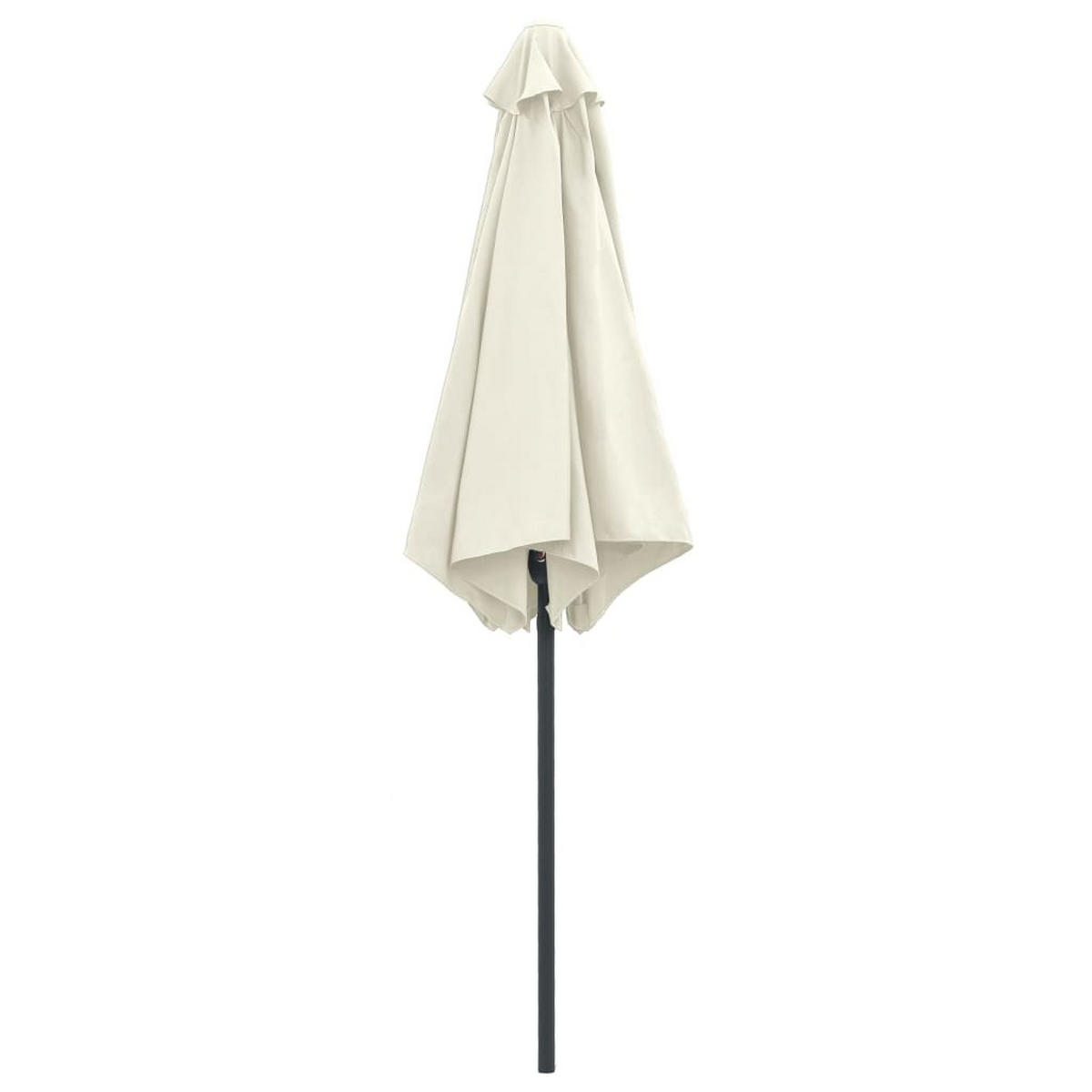 SONNENSCHIRM mit Aluminium-Mast 270x246 cm Sandweiß - Weiß, Textil (270/270cm) - furnicato