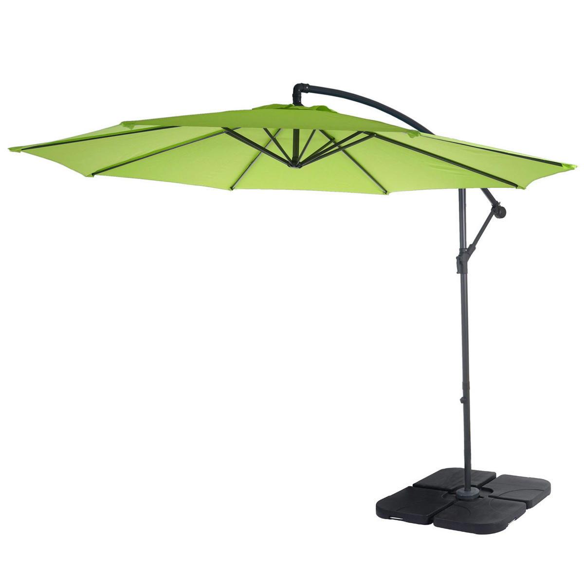 AMPELSCHIRM NEIGBAR Grün - Grün, Textil (360/295cm) - MCW
