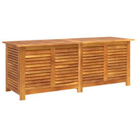 GARTENBOX mit Lüftungsschlitzen 150x50x56 cm Massivholz Akazie - Braun, Holz (50/56/150cm) - furnicato