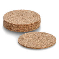 TASSENUNTERSETZER Kork Ø 9,5 6er-Set - Braun, Naturmaterialien (9.5/9.5cm) - ZELLER
