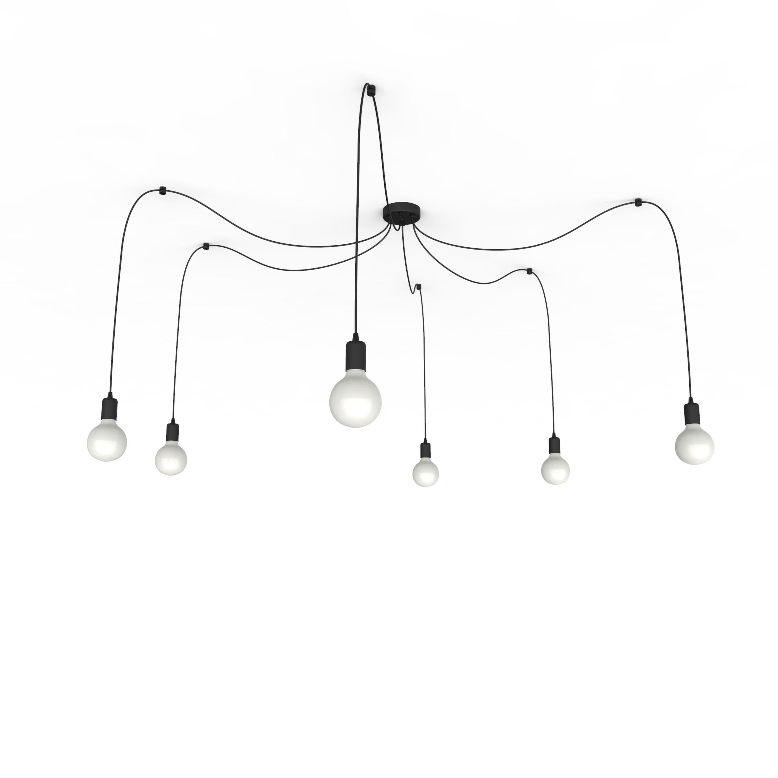 HÄNGELEUCHTE - Schwarz, Metall (6/6/6cm) - Lumicom