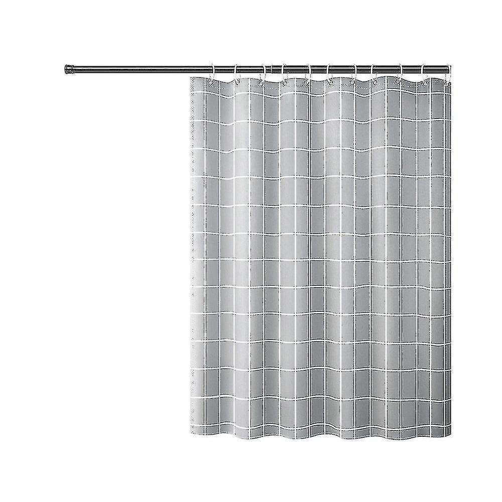 DUSCHVORHANG Polyester schimmelresistent waschbar langlebig fürs Badezimmer - Grau, Kunststoff (180/180cm) - MCBOSON