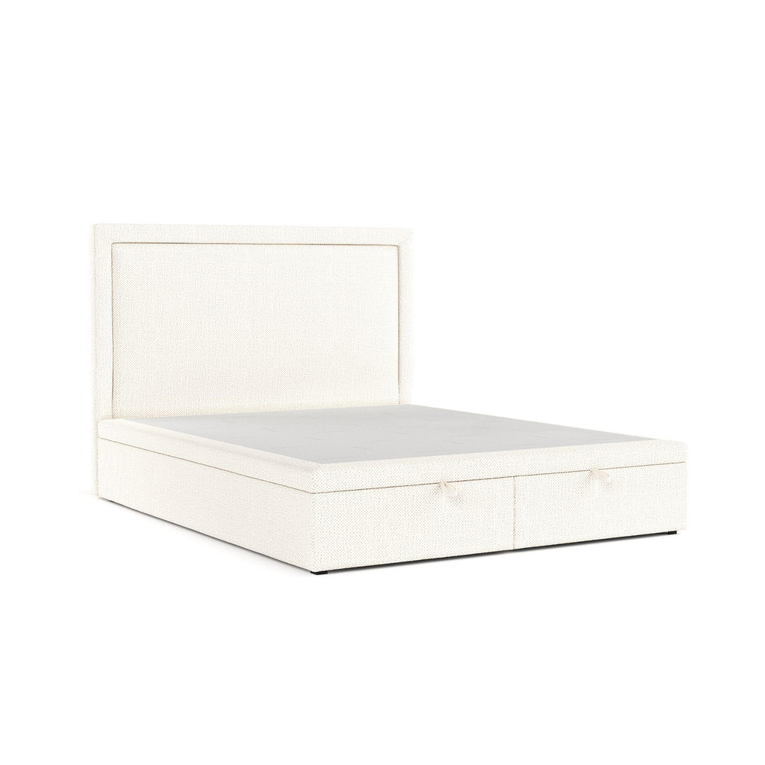 POLSTERBETT Salma mit Stauraum 200/200 cm Creme im Alta Stoff - Creme/Schwarz, Holz/Holzwerkstoff (200/200cm) - AltaBeds