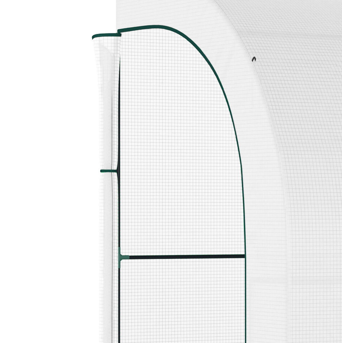 GEWÄCHSHAUS aus Kunststoff 300x150x213 cm in Weiß mit Regalen - Weiß, Kunststoff (150/213/300cm) - Modfu