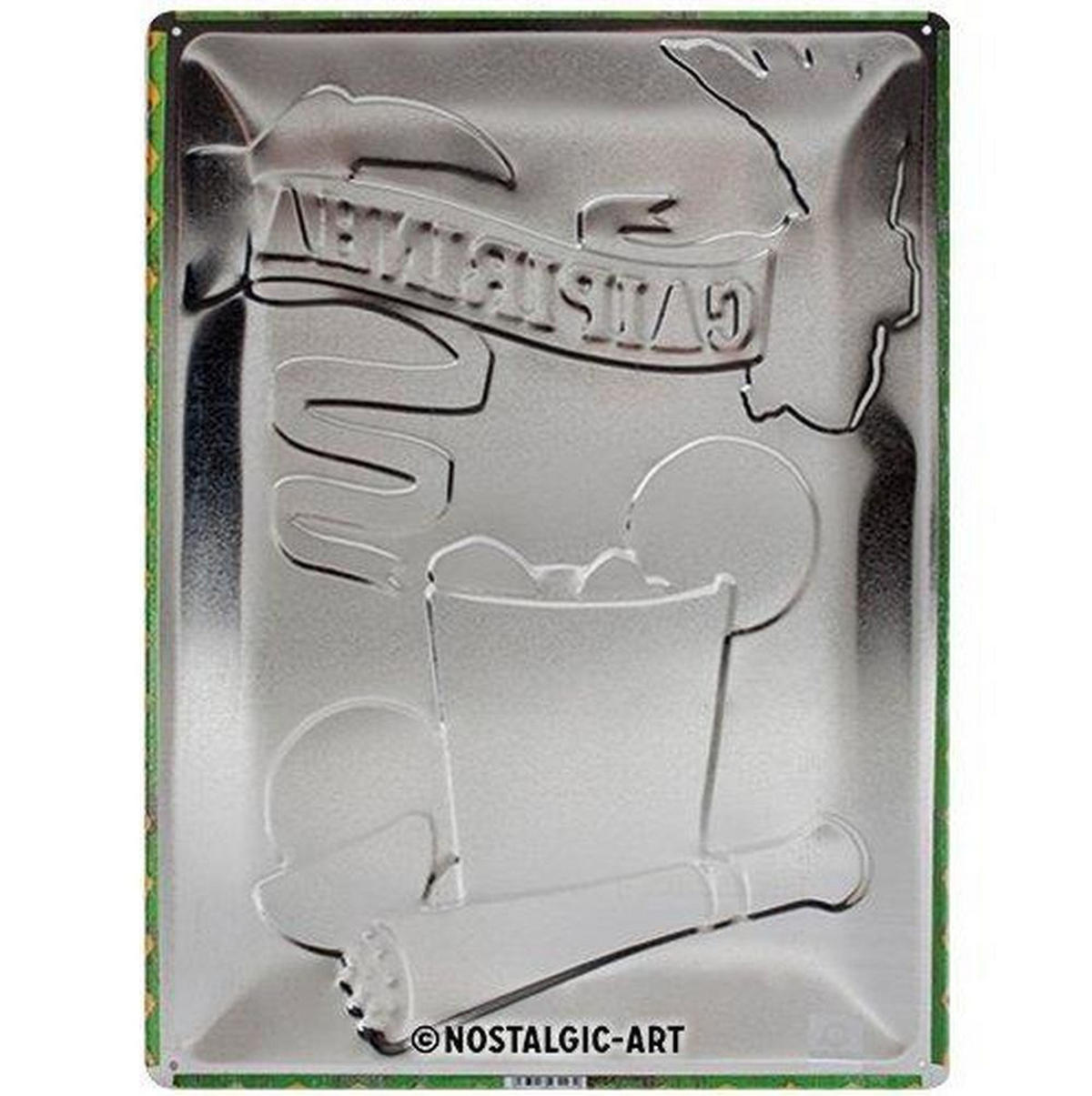 BLECHSCHILD 30/40 cm Open Bar Caipirinha - Multicolor, Metall (30/40/0.2cm) - Nostalgic-Art