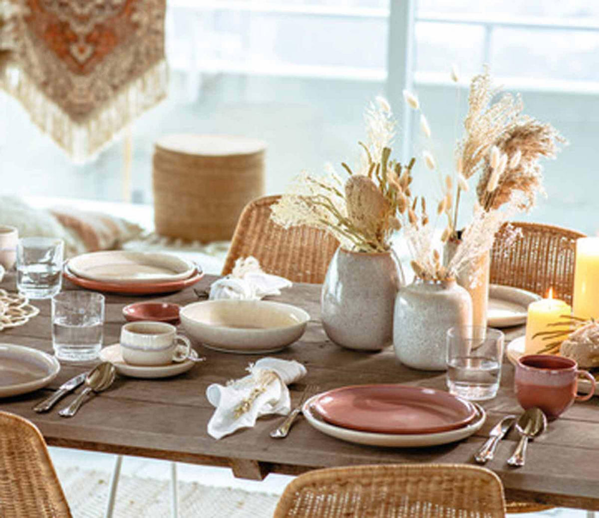 VASEN Lave Home beige 15,5 cm + 20 cm 2er Set - Beige, Keramik (1cm) - like.Villeroy & Boch