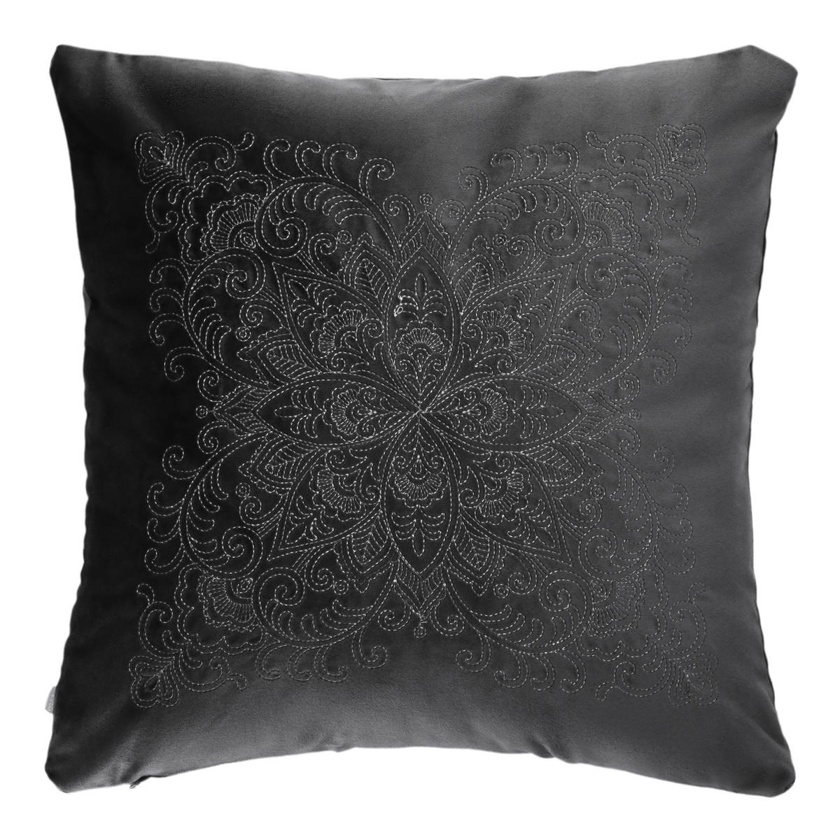 KISSENBEZUG Arabea - Dunkelgrau, Textil (45/45cm) - home&you