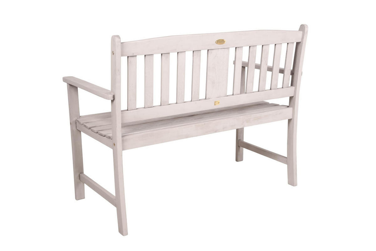 GARTENBANK Amanda 2-Sitzer Terrassenbank - Grau, Holz (56.5/86/110cm) - DELUKE