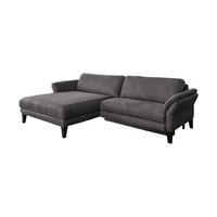 ECKSOFA MIT MOTORISCHER RELAXFUNKTION MALTA Anthrazit Webstoff - Anthrazit/Schwarz, Buchenholz/Textil (302/175cm) - KAWOLA