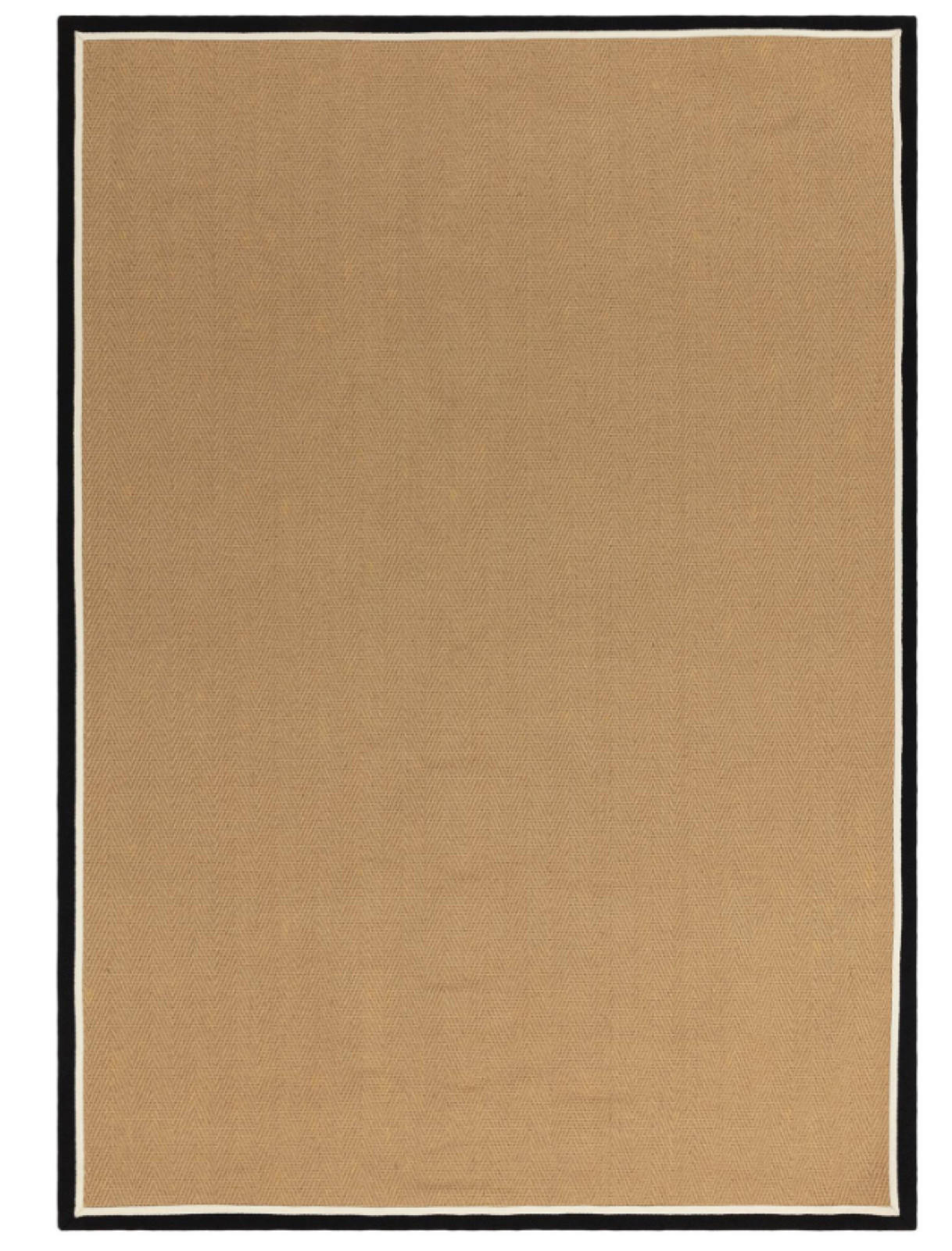 TEPPICH modern Wohn-/Schlafzimmer Naturfaser DORO Schwarz 40x120 cm - Schwarz, Naturmaterialien (40/120cm) - Novatrend