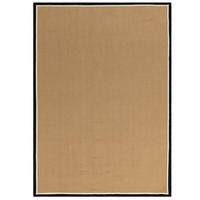 TEPPICH modern Wohn-/Schlafzimmer Naturfaser DORO Schwarz 40x120 cm - Schwarz, Naturmaterialien (40/120cm) - Novatrend