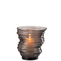 VASE TORNADO - Glas - Grau - S - Ø 16 cm - Grau, Glas (17cm) - J-Line