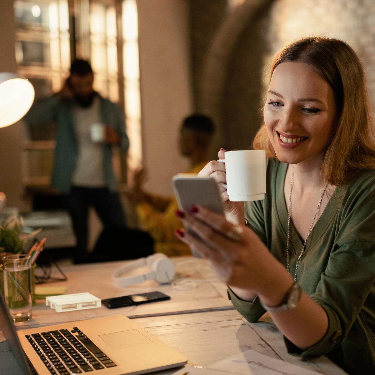 6xUNTERSETZER - Hellbraun, Holz (12/8cm) - Relaxdays