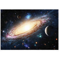 FOTOTAPETE Kinderzimmer Galaxie Kosmos Kindertapete 200x140 - Multicolor, Papier (200/140cm) - Wallarena