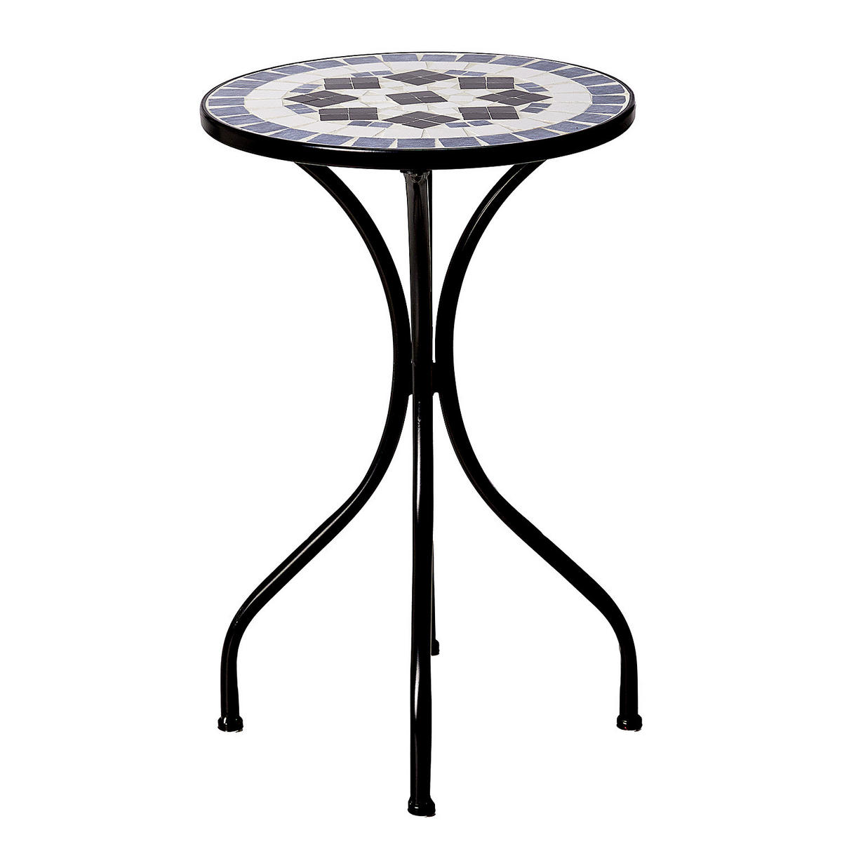 BEISTELLTISCH Palazzo - Blau, Metall (35/35/54cm) - Butlers