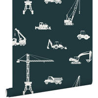 TAPETE Fahrzeuge 53 cm x 10.05 m - Blau, Papier (53/0.1cm) - ESTAhome