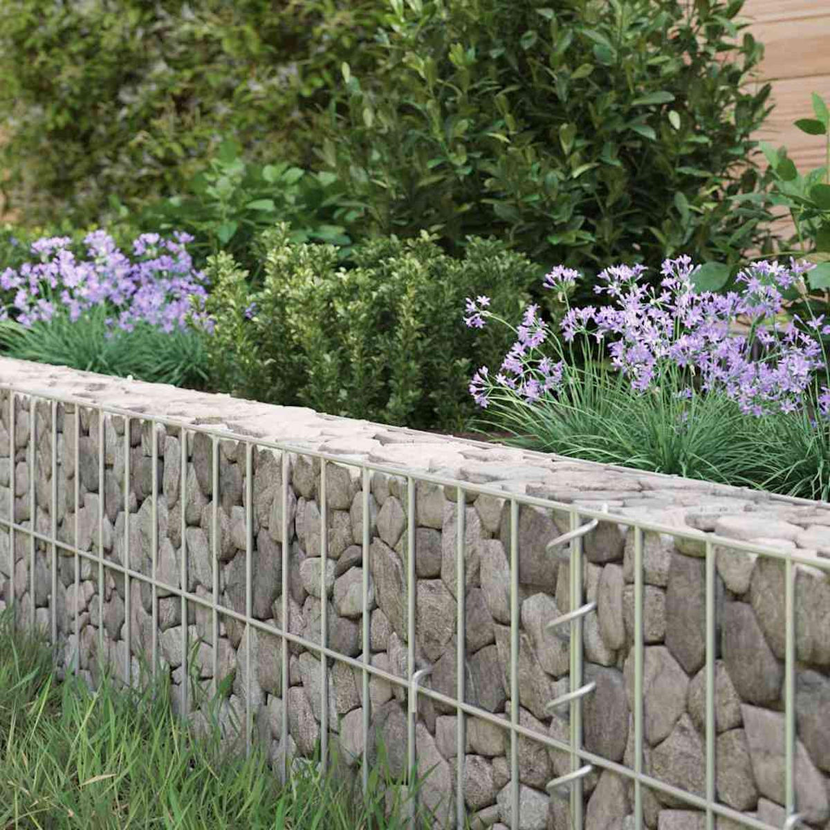 GABIONEN-HOCHBEET Verzinkter Stahl 300x100x20 cm - Silberfarben, Metall (300/20/100cm)