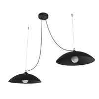 HÄNGELEUCHTE Dream X2 - Schwarz, Metall (40/40/9cm) - Lumicom