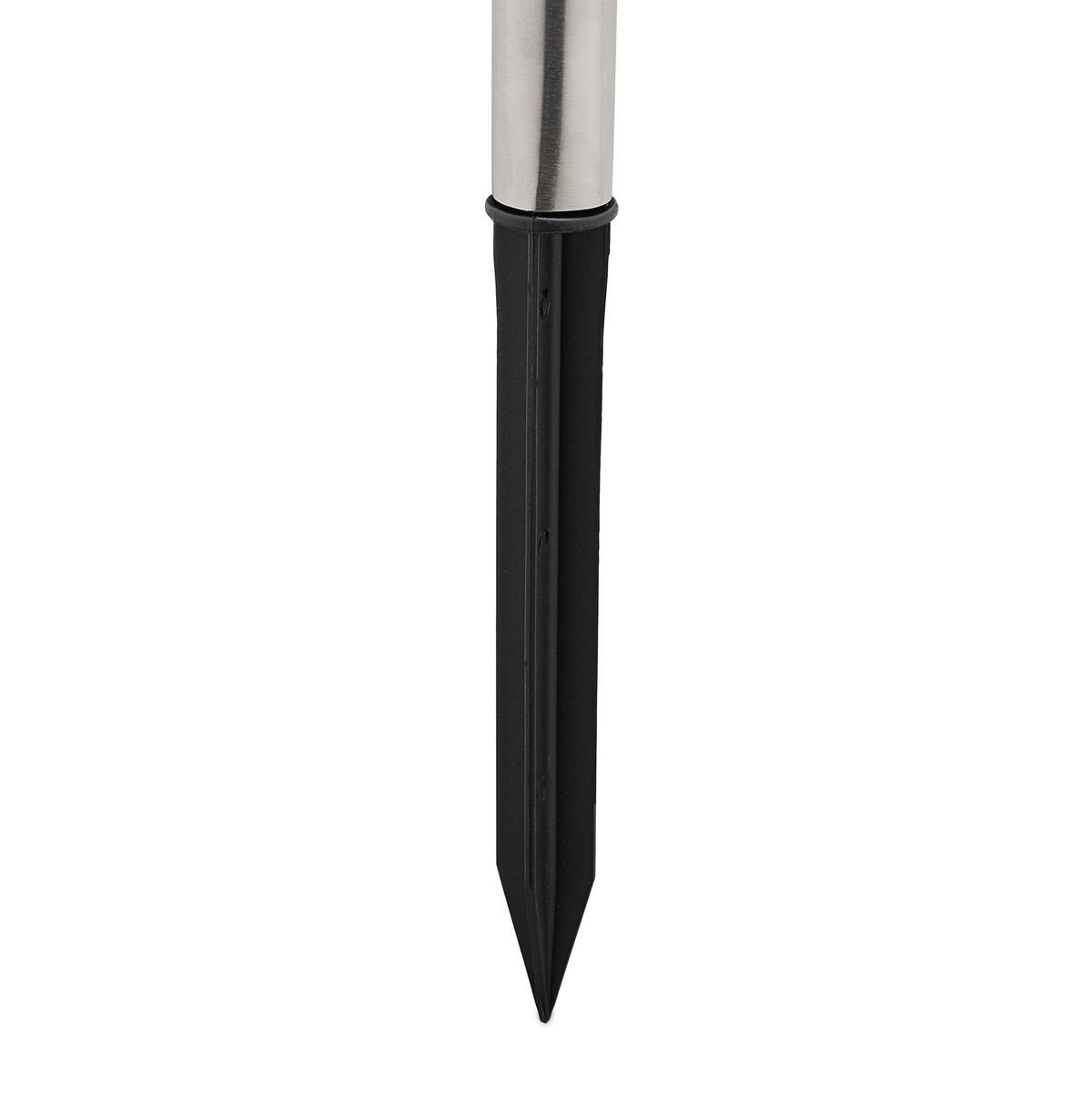 SOLARLAMPEN Set - Silberfarben, Kunststoff/Metall (4.5/4.5/31cm) - Relaxdays