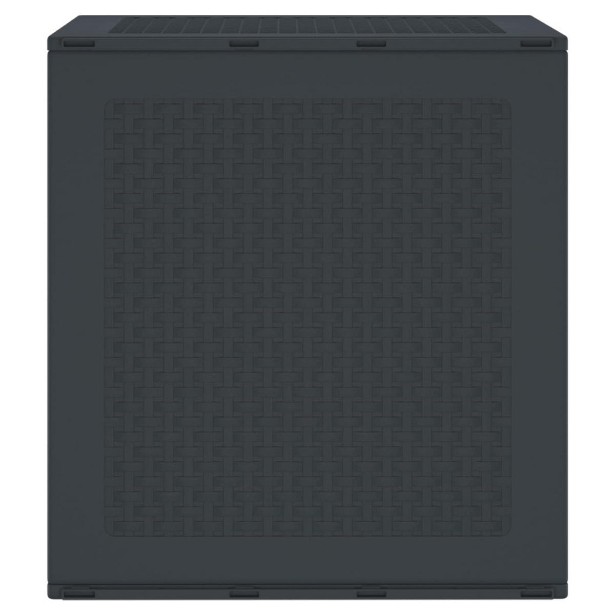 AUFBEWAHRUNGSBOX Anthrazit 55/53/57 Cm Polypropylen - Anthrazit, Kunststoff (53/57/55cm) - vidaXL