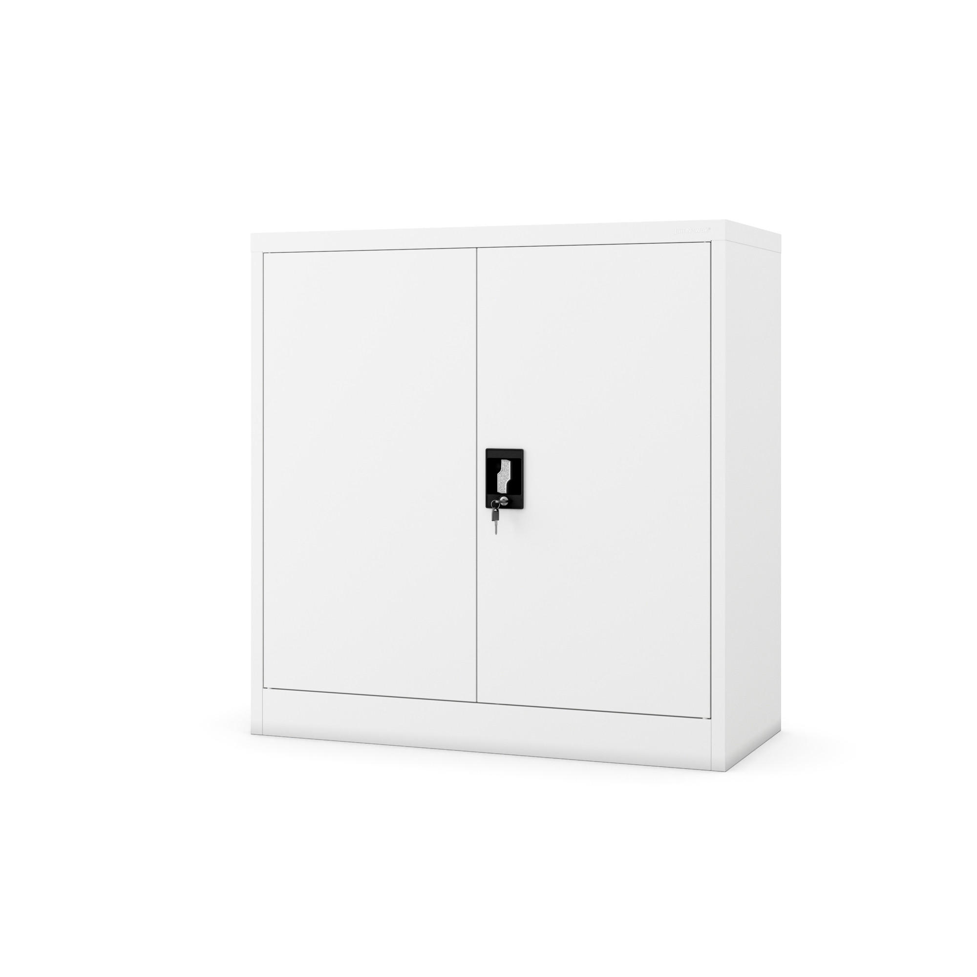 METALLSCHRANK BEATA - Weiß, Metall (90/93/40cm) - Jan Nowak