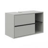 WASCHBECKENUNTERSCHRANK Viola Grau 100 x 60 cm - Anthrazit/Grau, Holzwerkstoff (100/60/45.5cm) - Vicco