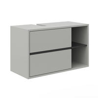 WASCHBECKENUNTERSCHRANK Viola Grau 100 x 60 cm - Anthrazit/Grau, Holzwerkstoff (100/60/45.5cm) - Vicco