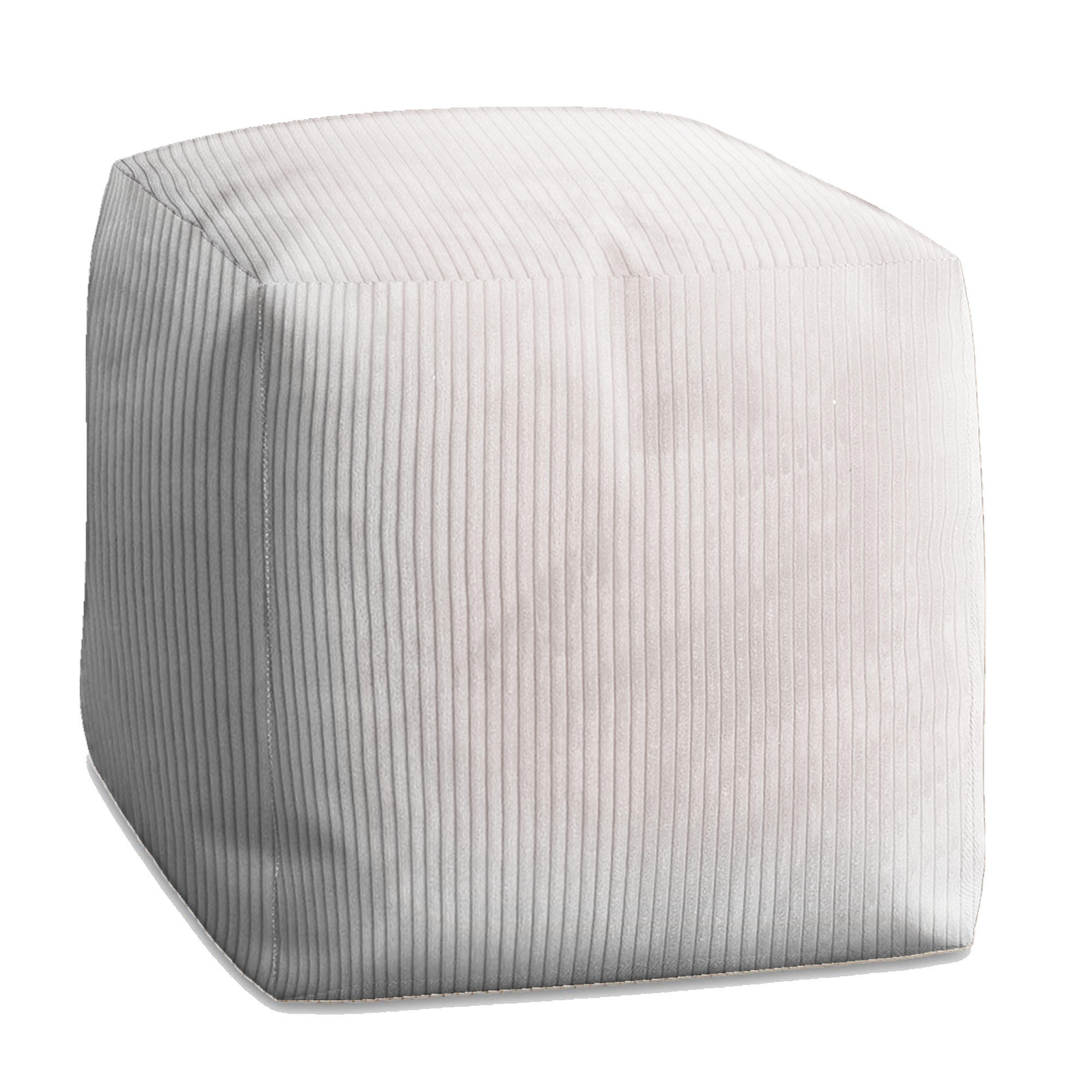 SITZSACK CUBE White Dove - Weiß, Textil (60/60/60cm) - Dreamroots