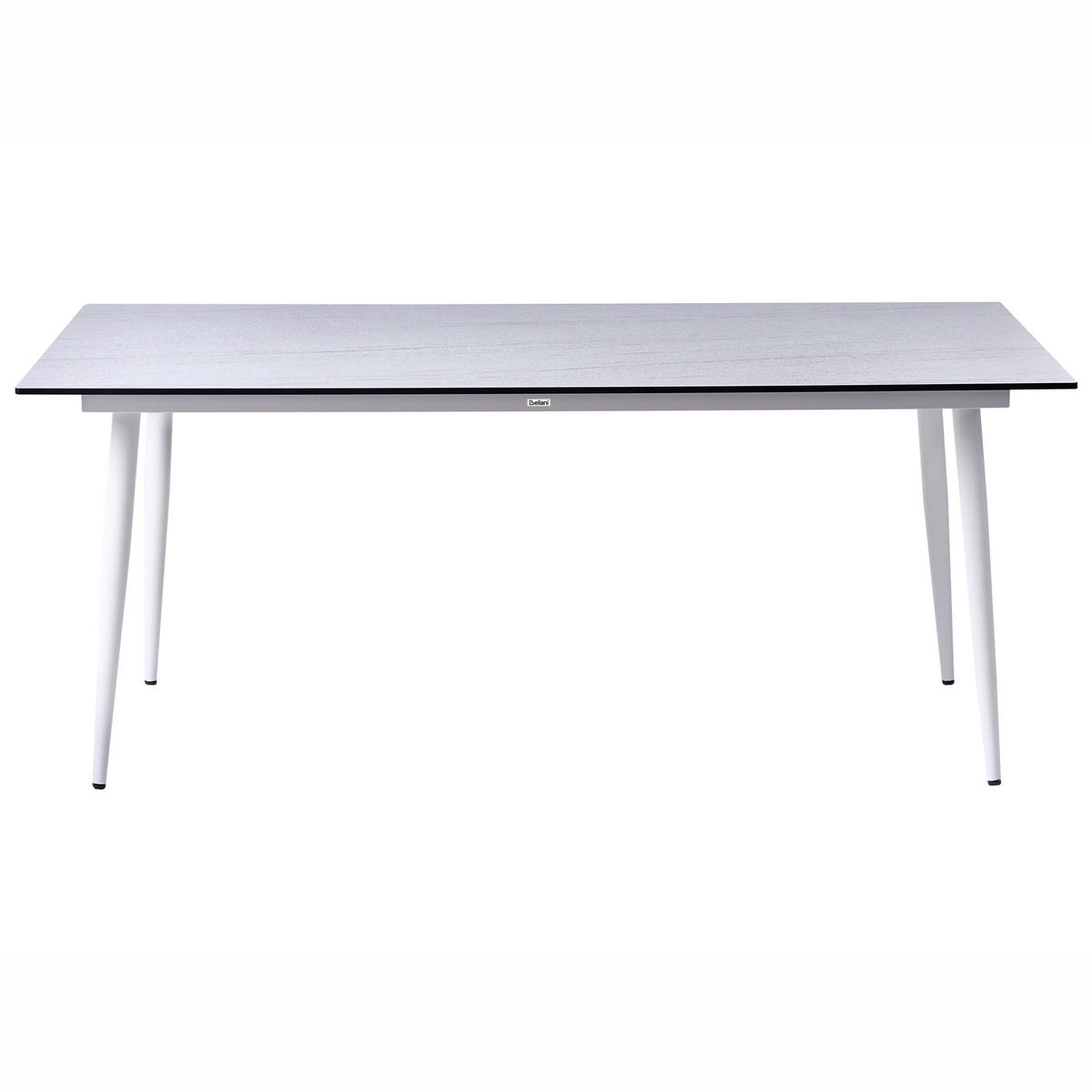 GARTENTISCH 180/90 cm Steinoptik Travertinoptik Tolentino - Beige, Kunststoff (180/90/75cm) - Beliani