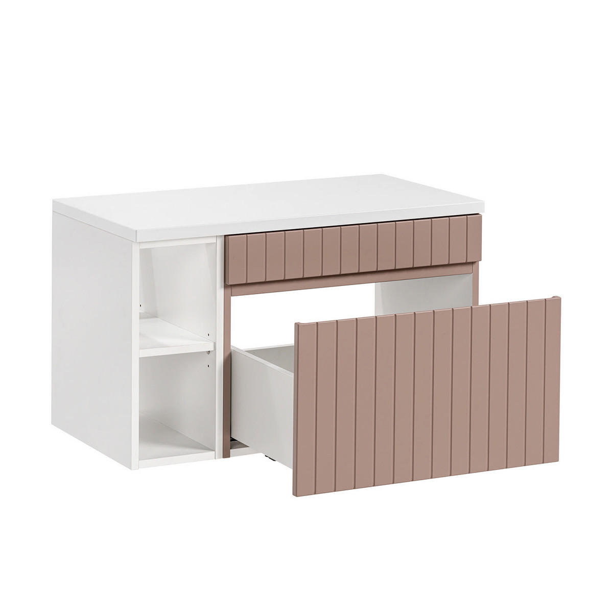 WASCHTISCHUNTERSCHRANK 80.4cm Zelie Rose - Pink, Holzwerkstoff (80.4/48/46cm) - Petits-meubles