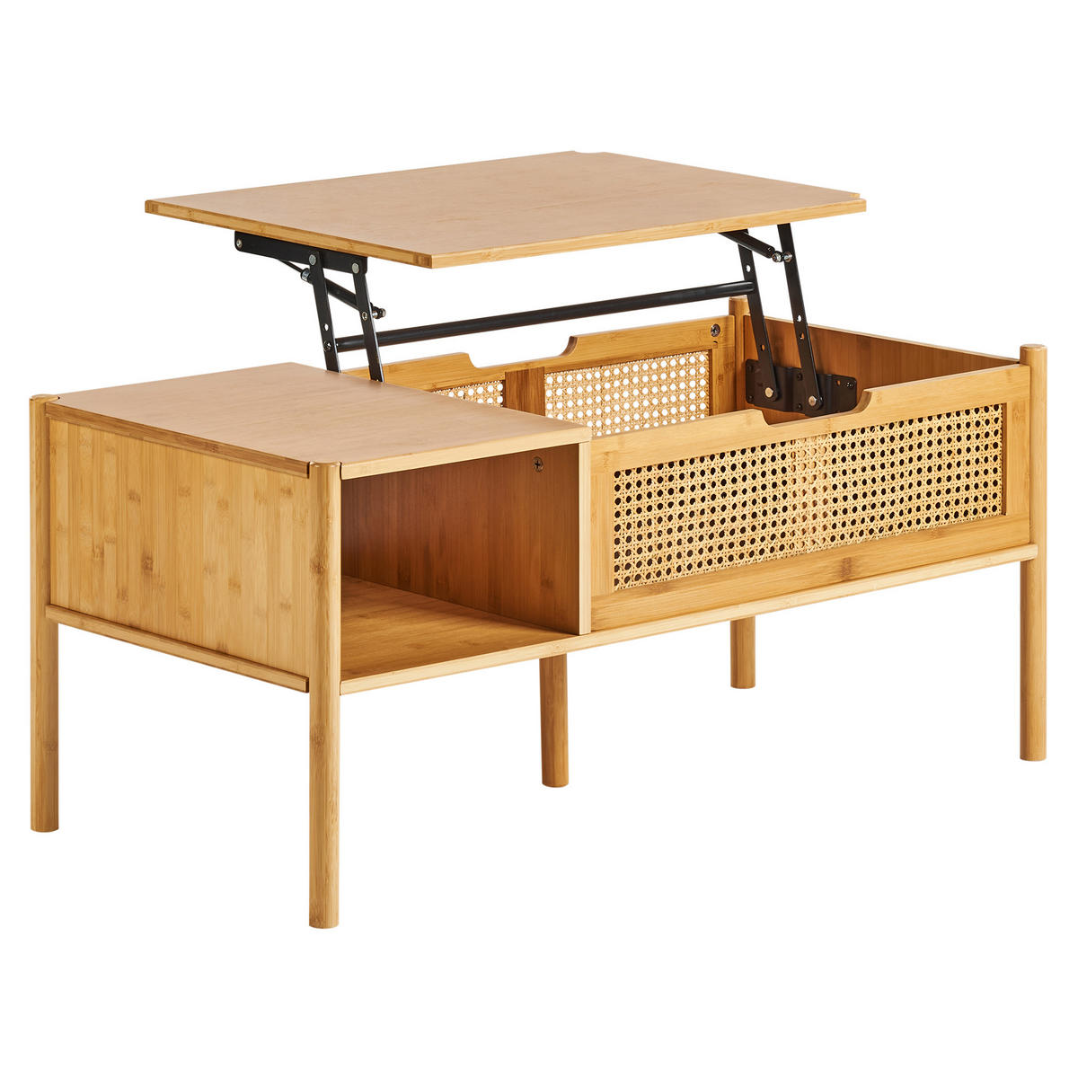 COUCHTISCH Naturfarben Surrey - Naturfarben, Holz (48/99/43cm) - Beliani