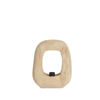 TISCHLAMPE Kelafo Braun 24/8/30 cm - Braun, Holz (24/8/30cm) - Light & Living