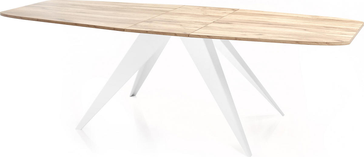 ESSTISCH Fatina rechteckig ausziehbar, Craft Eiche 160-198/90/76 cm - Eiche Wotan/Braun, Holzwerkstoff/Metall (80/200/76cm) - WFL GROUP