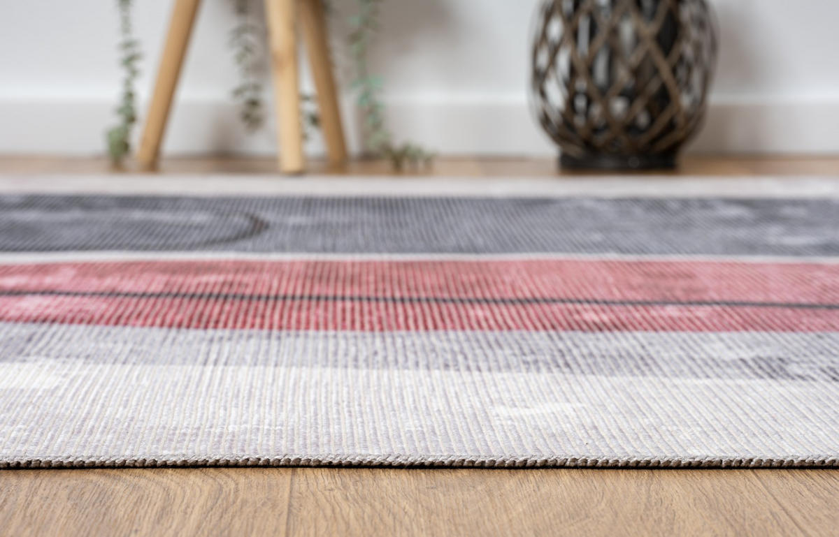 TEPPICH Bay Dunkelblau,Altrosa,Silberfarben 160/230 cm - Dunkelblau, Textil (160/230cm) - My-Rug