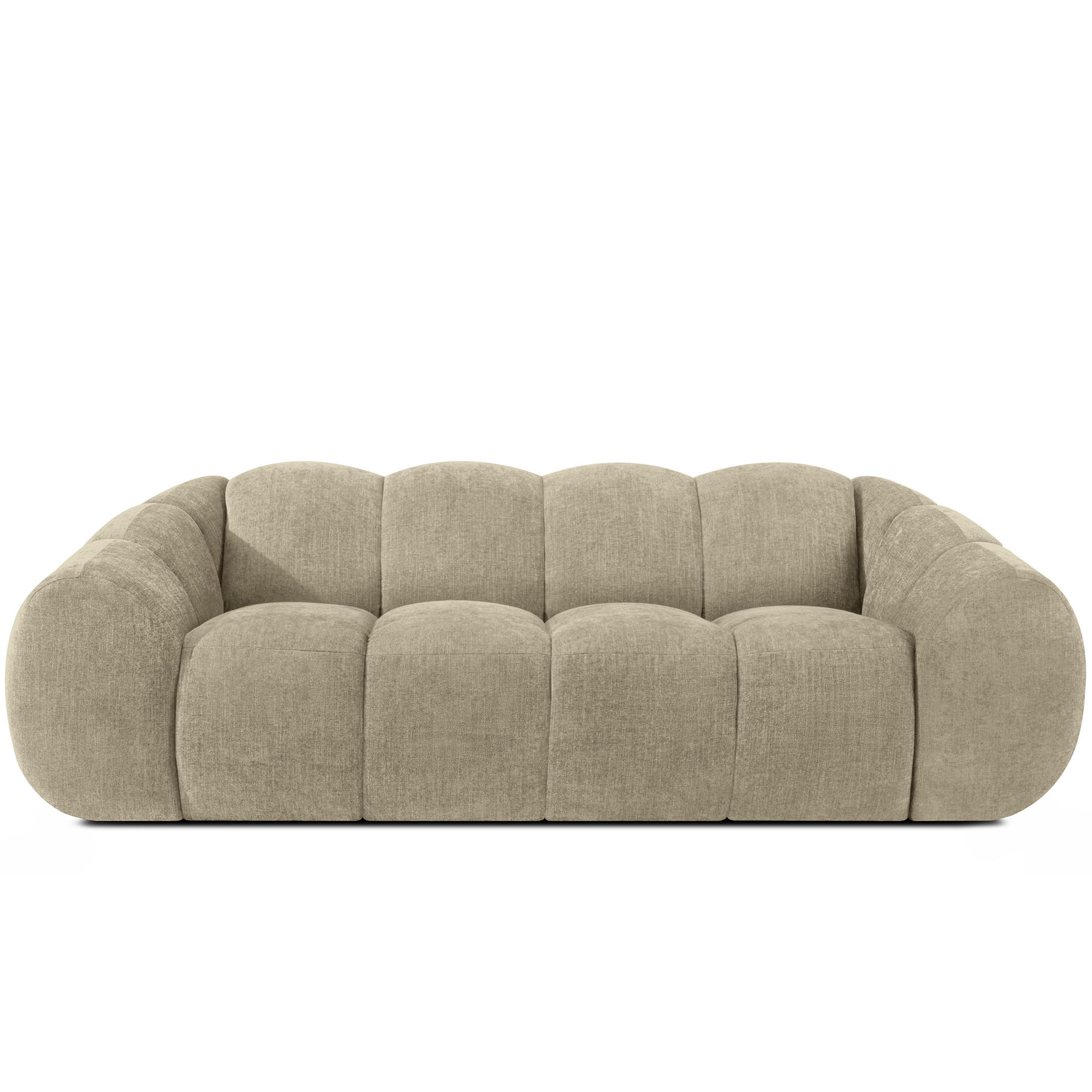 3-SITZER SOFA FLAVA, Sandfarben - Sandfarben, Holz/Holzwerkstoff (240/76/100cm) - KONSIMO®