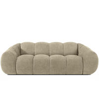 3-SITZER SOFA FLAVA, Sandfarben - Sandfarben, Holz/Holzwerkstoff (240/76/100cm) - KONSIMO®