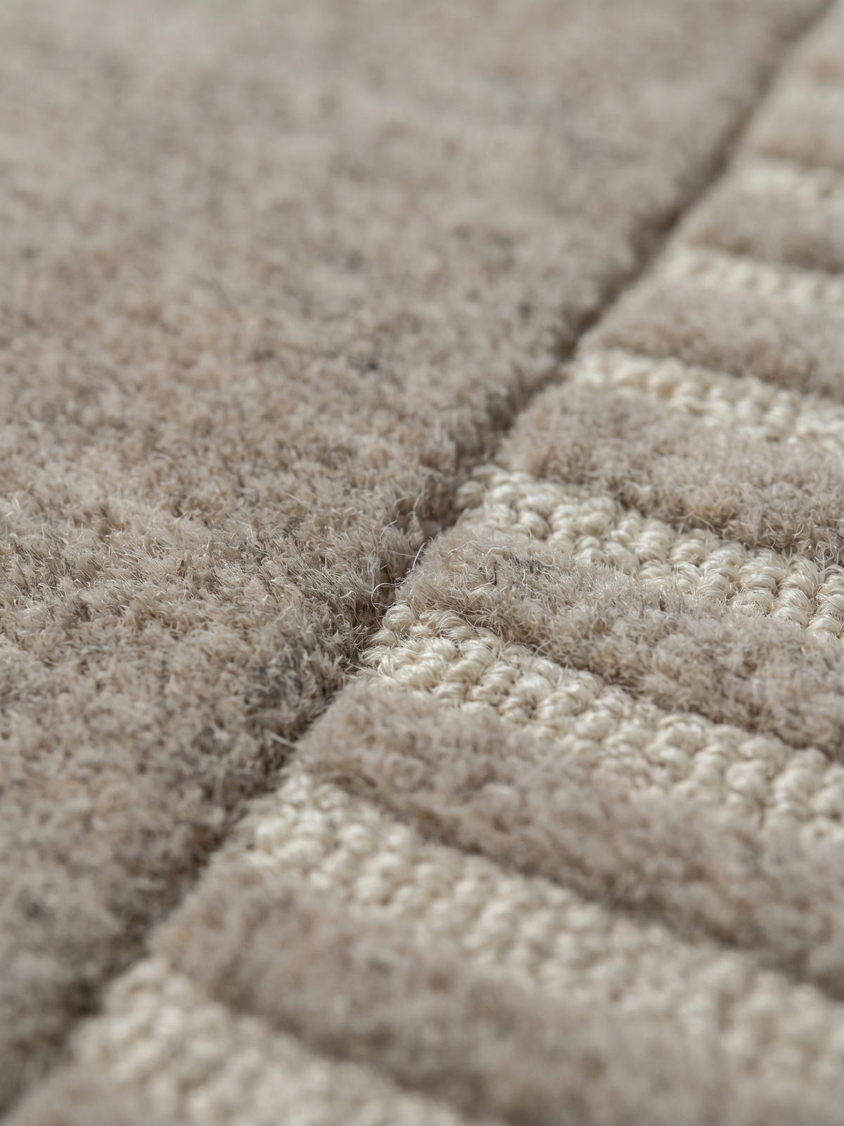 TEPPICH aus Wolle EDALE in Natur, abstrakt, 160 x 230 cm - Beige, Textil (160/230cm) - KADIMA DESIGN