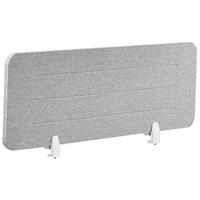 DĚLICÍ STĚNA NA STŮL 120/40 cm Světle šedá Ziggy - světle šedá, textil (120/40/2cm) - Beliani