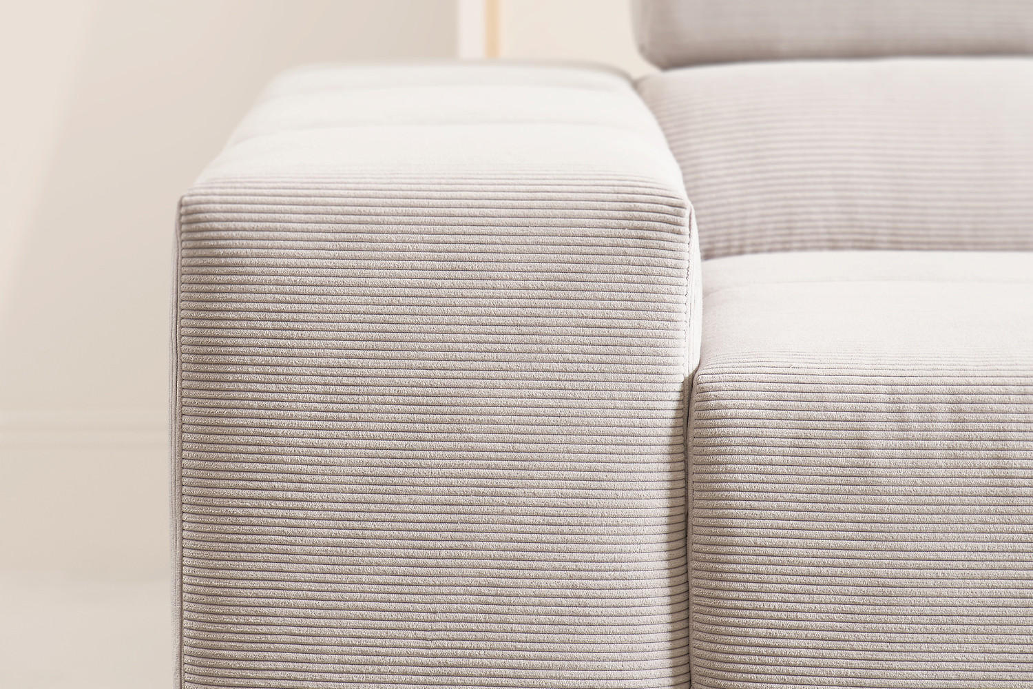 ECKSOFA MIT MOTORISCHEM SITZVORZUG NEVADA Silber Cord - Silberfarben/Schwarz, Kunststoff/Textil (319/215cm) - KAWOLA