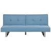 3-SITZER-SCHLAFSOFA Polyester Blau Dublin - Hellblau, Textil (190/79/105cm) - Beliani