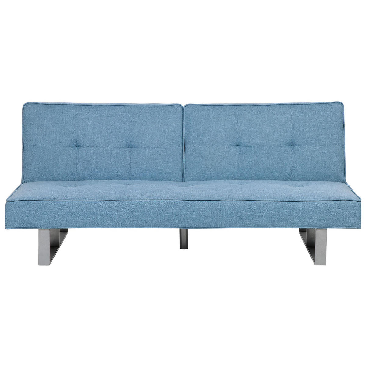 3-SITZER-SCHLAFSOFA Polyester Blau Dublin - Hellblau, Textil (190/79/105cm) - Beliani