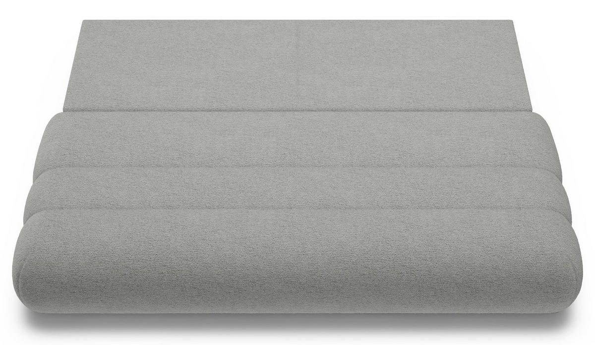 POHOVKA Arione, světle šedá, 214 cm - černá/světle šedá, dřevo/plast (214/74/104cm) - Selsey