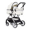KINDERWAGEN 2 in 1 Vista weiß Wickeltasche, Fußabdeckung, Korb, Gurt - Weiß, Metall (90/63/108cm) - Chipolino