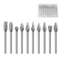 FEILENSET – 10-teiliges Set für Rotationswerkzeuge – Silber - Silberfarben, Metall (10/6.5/1.2cm) - DCA